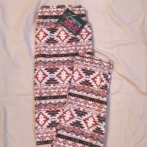 Legging Army One Size Aztec Leggings NWT